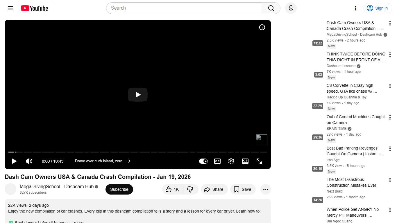 Dash Cam Owners USA & Canada Crash Compilation - Jan 19, 2026 - YouTube